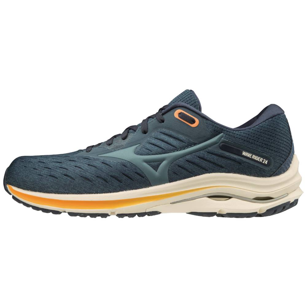 Zapatillas Running Mizuno Wave Rider 24 Hombre Indigo Outlet EWKJ-20137